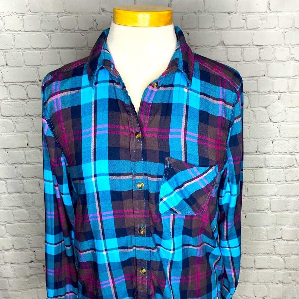 AMERICAN EAGLE Vintage Boyfriend Plaid Shirt